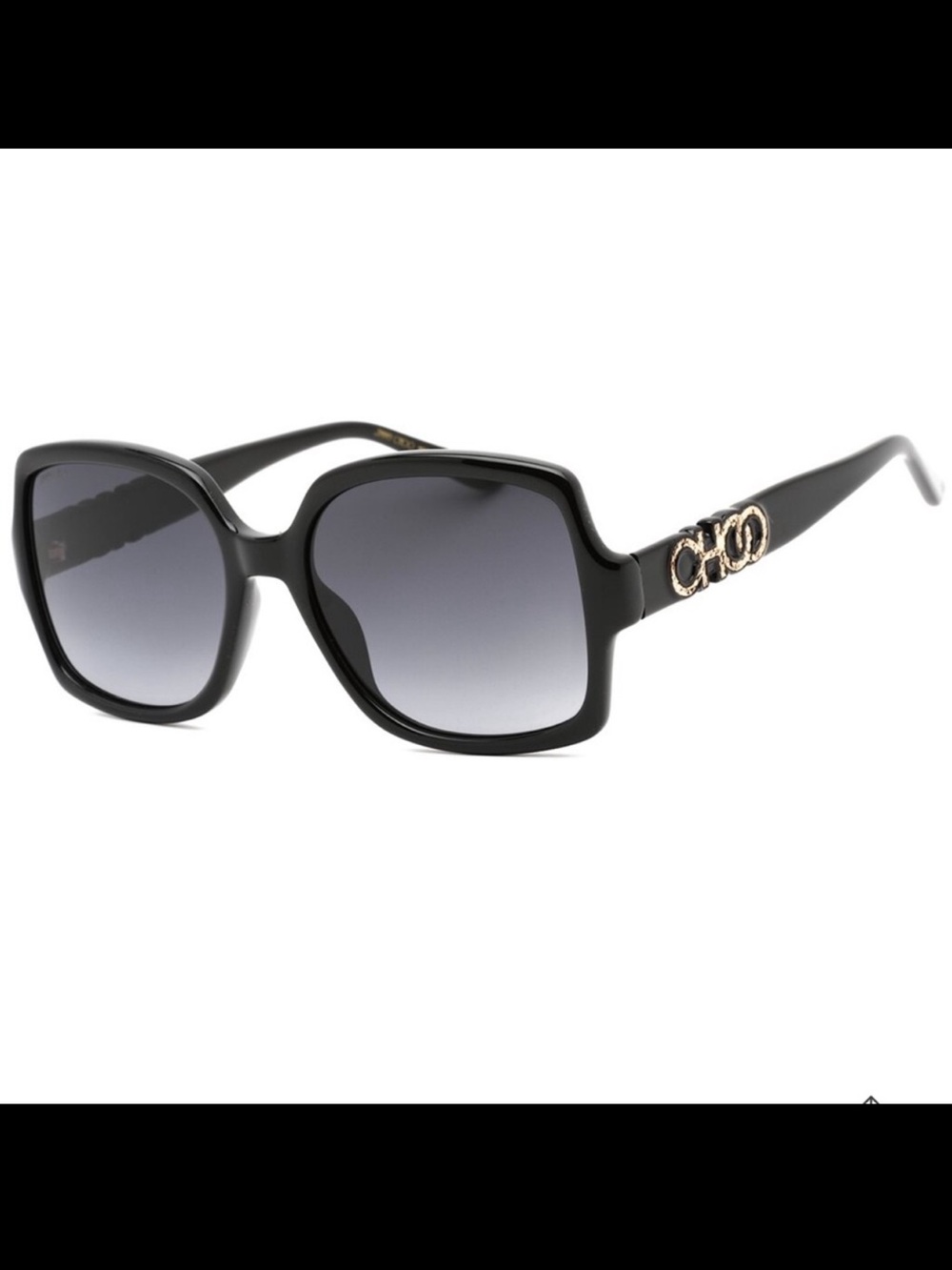 Authentic Jimmy Choo Chic Sammy G 55mm Black Sunglasses NWT!